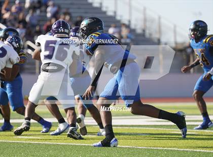 Thumbnail 2 in LBJ Austin vs Bay City (UIL 4A D1 Football Area) photogallery.