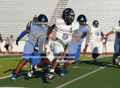Thumbnail 1 in LBJ Austin vs Bay City (UIL 4A D1 Football Area) photogallery.