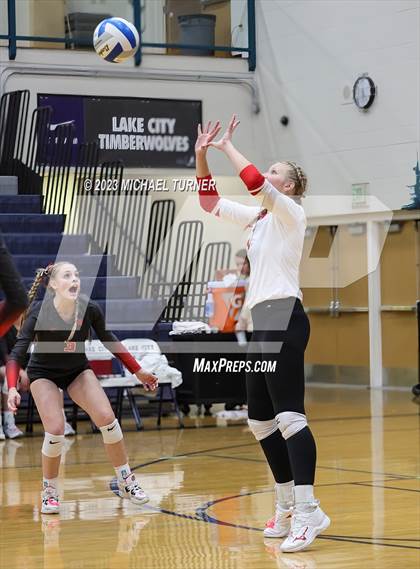 Thumbnail 1 in Madison vs Eagle (IHSAA 5A Final  Match 2)  photogallery.