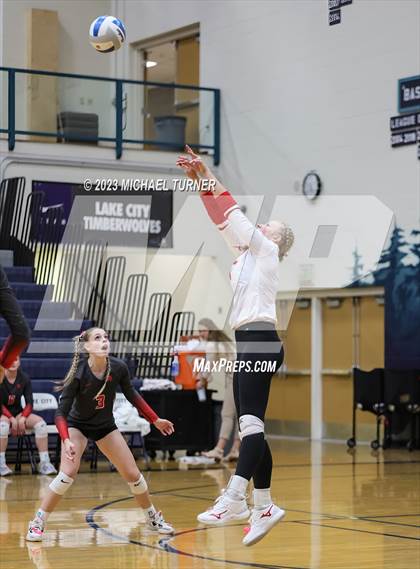 Thumbnail 3 in Madison vs Eagle (IHSAA 5A Final  Match 2)  photogallery.