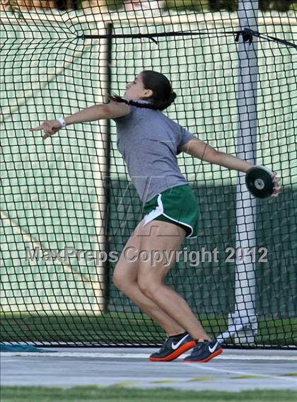 Thumbnail 1 in CIF CS Masters Championships (Girls Field Events) photogallery.