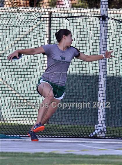 Thumbnail 3 in CIF CS Masters Championships (Girls Field Events) photogallery.