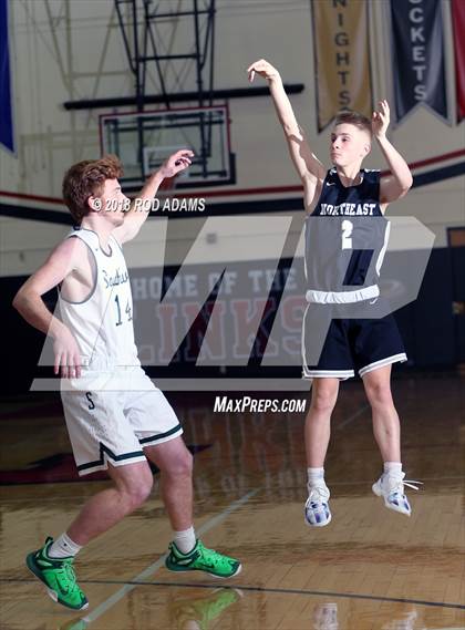 Thumbnail 2 in Lincoln Southwest vs. Lincoln Northeast (Heartland Athletic Conference Tournament) photogallery.
