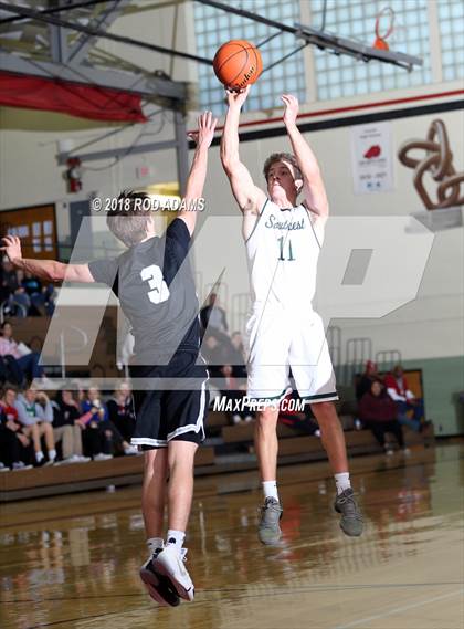 Thumbnail 2 in Lincoln Southwest vs. Lincoln Northeast (Heartland Athletic Conference Tournament) photogallery.