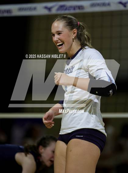 Thumbnail 3 in Hebron Christian vs. Lovett (GHSA 1A Private Finals) photogallery.