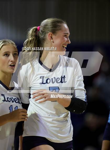 Thumbnail 3 in Hebron Christian vs. Lovett (GHSA 1A Private Finals) photogallery.