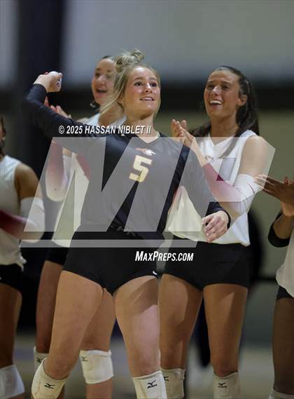 Thumbnail 3 in Hebron Christian vs. Lovett (GHSA 1A Private Finals) photogallery.