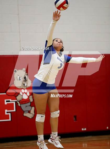 Thumbnail 1 in San Tan Foothills vs South Mountain (The Florence VB Invitational) photogallery.