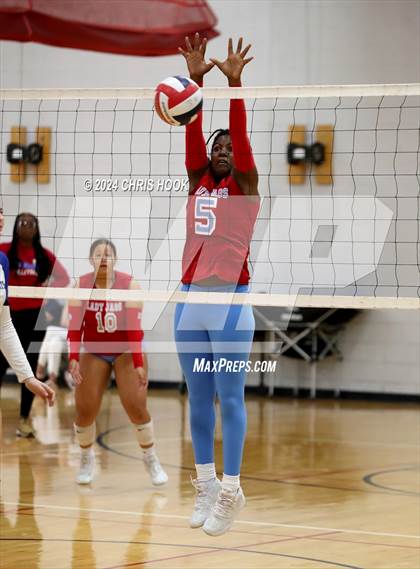 Thumbnail 3 in San Tan Foothills vs South Mountain (The Florence VB Invitational) photogallery.