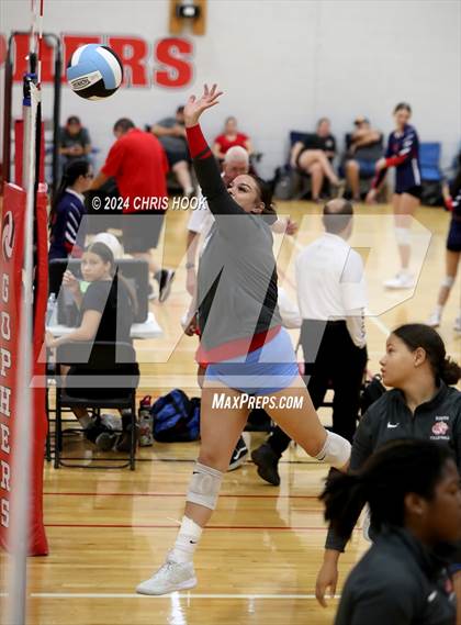 Thumbnail 3 in San Tan Foothills vs South Mountain (The Florence VB Invitational) photogallery.
