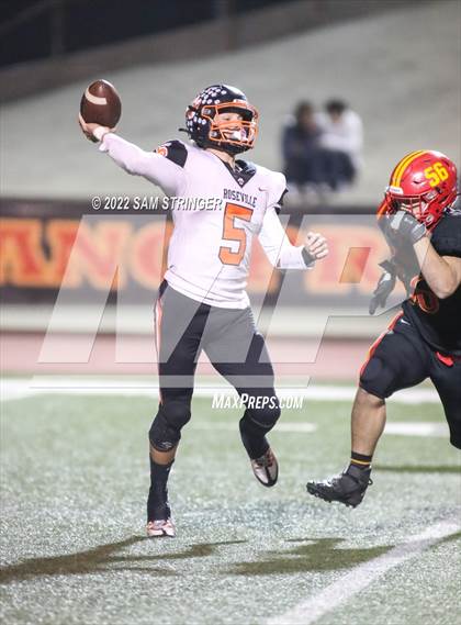 Thumbnail 3 in Roseville @ Oakdale (CIF SJS D3 First Round Playoff) photogallery.