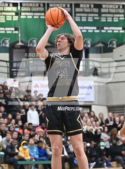 Thumbnail 1 in Trinity Academy vs. The Burlington School (NCISAA 2A State Championship)  photogallery.