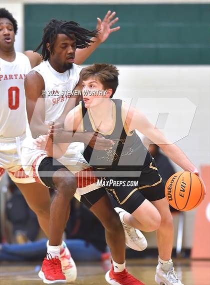 Thumbnail 3 in Trinity Academy vs. The Burlington School (NCISAA 2A State Championship)  photogallery.