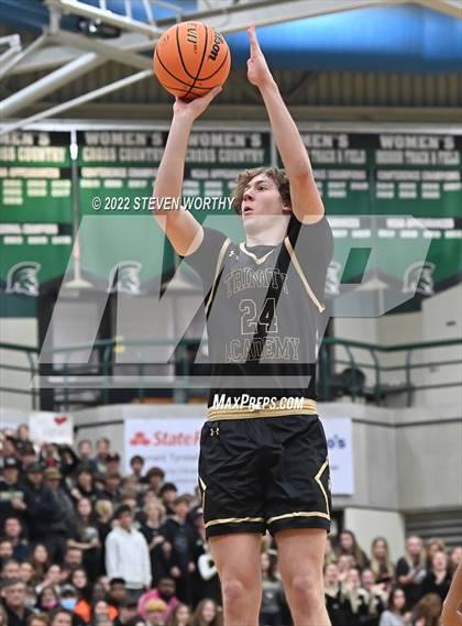 Thumbnail 2 in Trinity Academy vs. The Burlington School (NCISAA 2A State Championship)  photogallery.