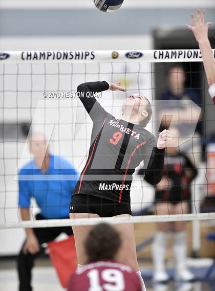 Thumbnail 1 in Esperanza vs. Murrieta Valley (CIF-SS D2 Final) photogallery.