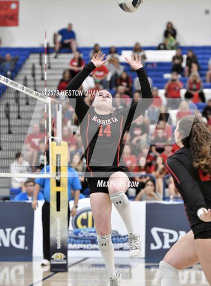 Thumbnail 3 in Esperanza vs. Murrieta Valley (CIF-SS D2 Final) photogallery.