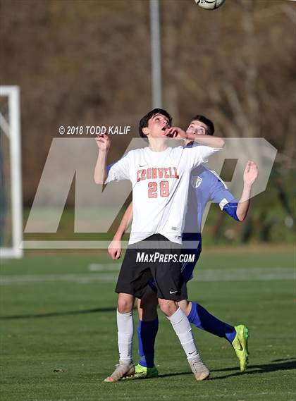 Thumbnail 2 in Lyman Memorial vs. Cromwell (CIAC Class S Second Round) photogallery.