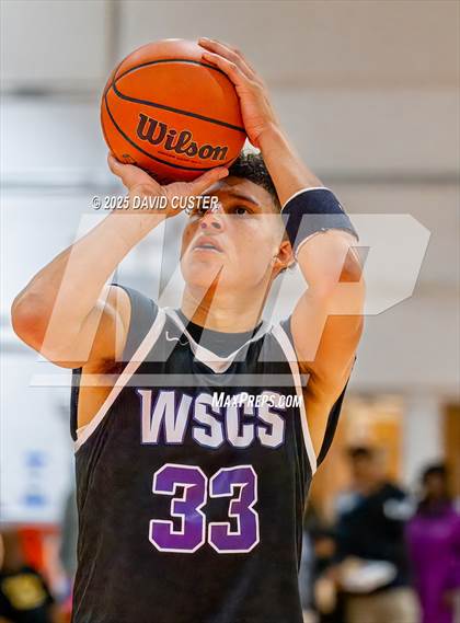 Thumbnail 1 in Winston Salem Christian National vs. Bishop McNamara (Capital Hoops Mayhem on Military) photogallery.