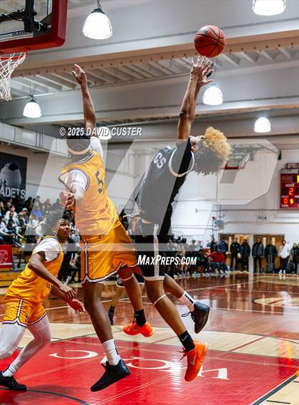 Thumbnail 1 in Winston Salem Christian National vs. Bishop McNamara (Capital Hoops Mayhem on Military) photogallery.