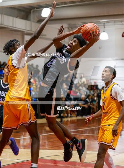 Thumbnail 1 in Winston Salem Christian National vs. Bishop McNamara (Capital Hoops Mayhem on Military) photogallery.
