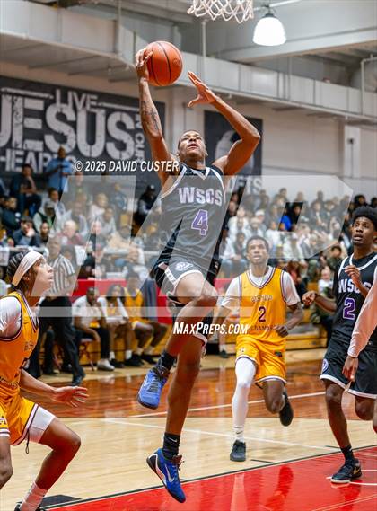 Thumbnail 1 in Winston Salem Christian National vs. Bishop McNamara (Capital Hoops Mayhem on Military) photogallery.