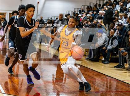 Thumbnail 1 in Winston Salem Christian National vs. Bishop McNamara (Capital Hoops Mayhem on Military) photogallery.