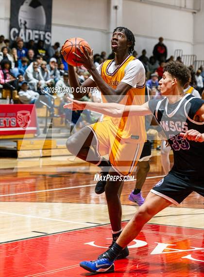 Thumbnail 1 in Winston Salem Christian National vs. Bishop McNamara (Capital Hoops Mayhem on Military) photogallery.