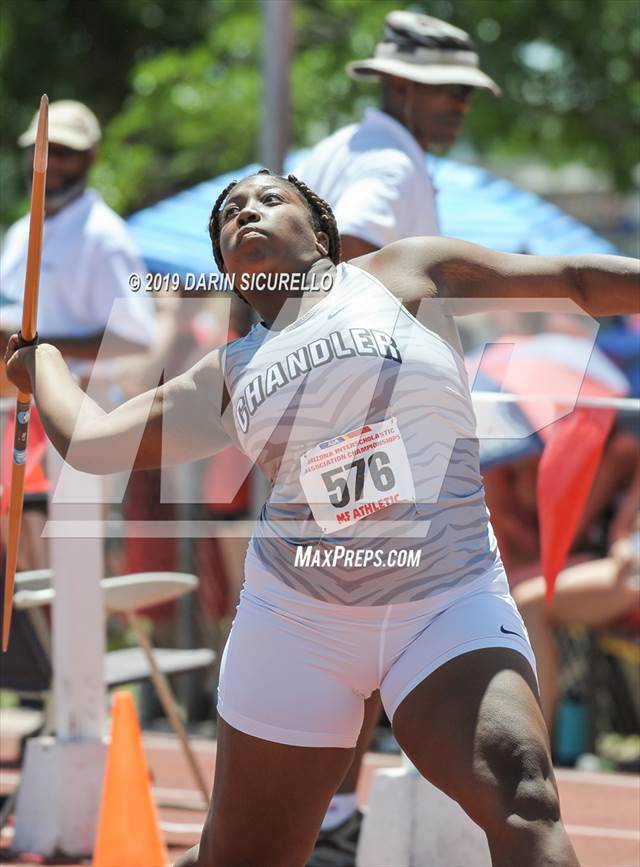 Photo 76 in the AIA Track & Field Championships (Girls Javelin) Photo
