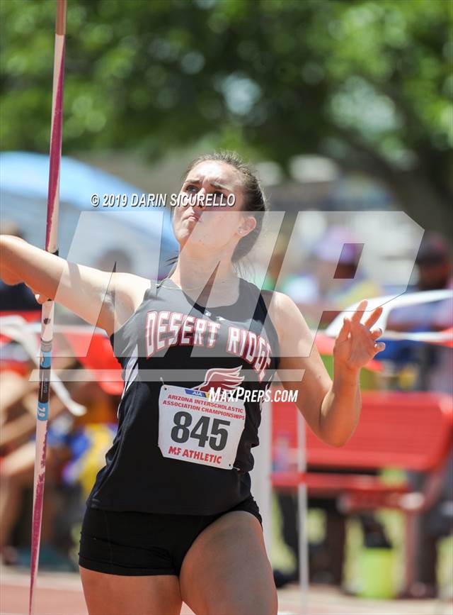 Photo 43 in the AIA Track & Field Championships (Girls Javelin) Photo