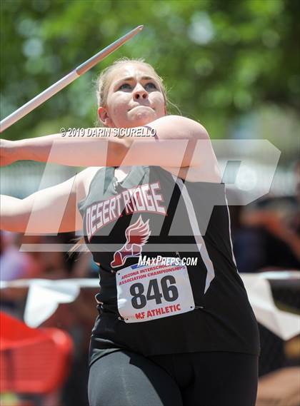 Thumbnail 1 in AIA Track & Field Championships (Girls Javelin) photogallery.