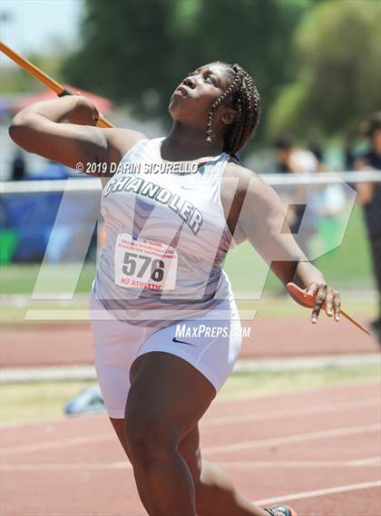 Thumbnail 2 in AIA Track & Field Championships (Girls Javelin) photogallery.