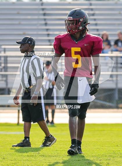 Thumbnail 1 in Western Harnett vs Douglas Byrd (2024 Football Jamboree) photogallery.
