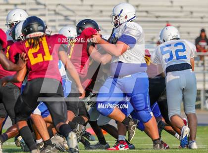 Thumbnail 1 in Western Harnett vs Douglas Byrd (2024 Football Jamboree) photogallery.
