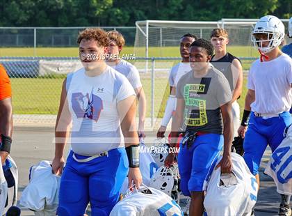 Thumbnail 2 in Western Harnett vs Douglas Byrd (2024 Football Jamboree) photogallery.