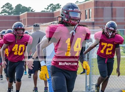 Thumbnail 3 in Western Harnett vs Douglas Byrd (2024 Football Jamboree) photogallery.