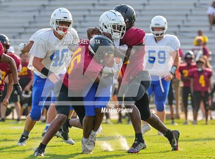 Thumbnail 3 in Western Harnett vs Douglas Byrd (2024 Football Jamboree) photogallery.
