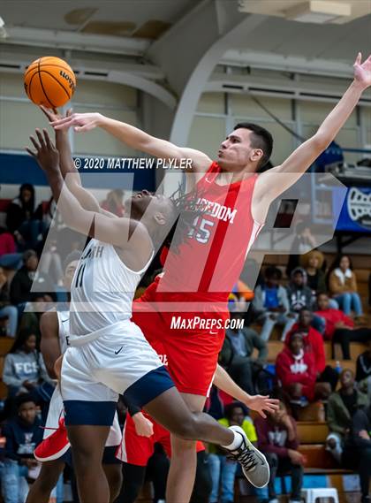 Thumbnail 1 in Freedom Christian Academy vs. E.E. Smith (MLK Dream Jam at Terry Sanford) photogallery.