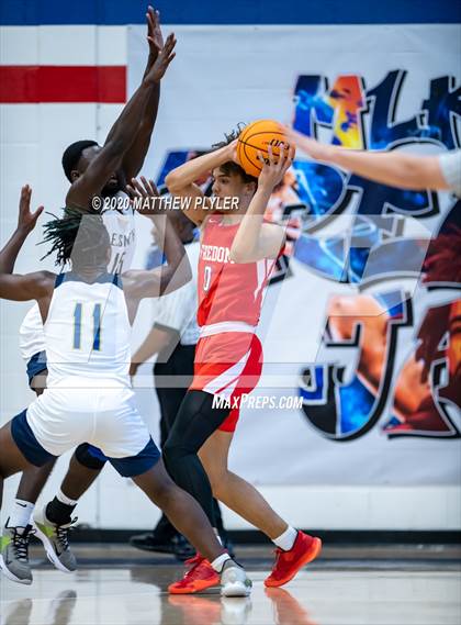 Thumbnail 2 in Freedom Christian Academy vs. E.E. Smith (MLK Dream Jam at Terry Sanford) photogallery.