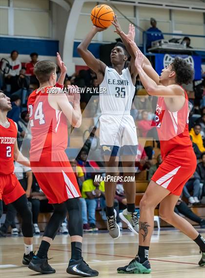 Thumbnail 1 in Freedom Christian Academy vs. E.E. Smith (MLK Dream Jam at Terry Sanford) photogallery.