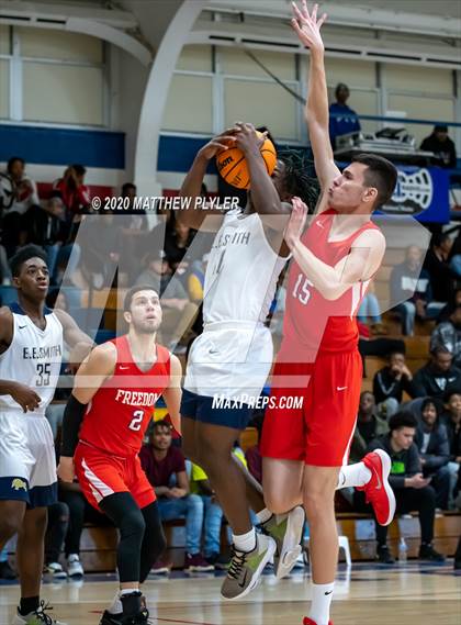 Thumbnail 3 in Freedom Christian Academy vs. E.E. Smith (MLK Dream Jam at Terry Sanford) photogallery.