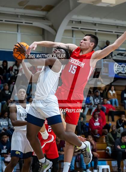 Thumbnail 3 in Freedom Christian Academy vs. E.E. Smith (MLK Dream Jam at Terry Sanford) photogallery.