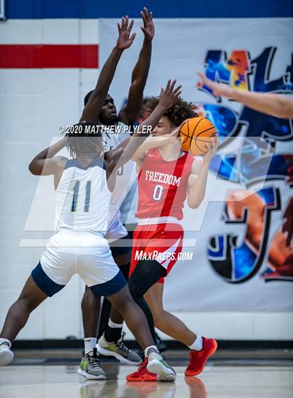 Thumbnail 3 in Freedom Christian Academy vs. E.E. Smith (MLK Dream Jam at Terry Sanford) photogallery.