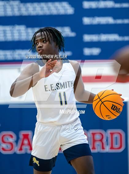 Thumbnail 3 in Freedom Christian Academy vs. E.E. Smith (MLK Dream Jam at Terry Sanford) photogallery.