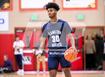 Thumbnail 2 in Hamilton Heights Christian Academy vs Hillcrest Prep (Hoophall West Tournament)  photogallery.