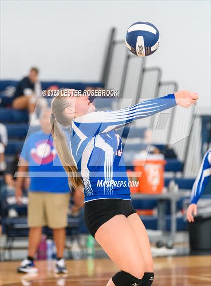 Thumbnail 3 in Karnes City @ Stacey (Hondo Volleyball Tournament) photogallery.