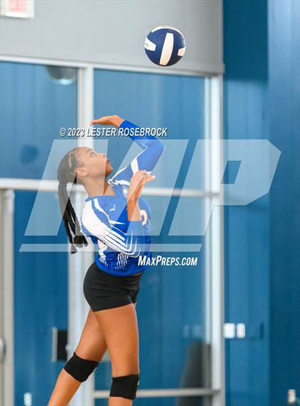 Thumbnail 3 in Karnes City @ Stacey (Hondo Volleyball Tournament) photogallery.