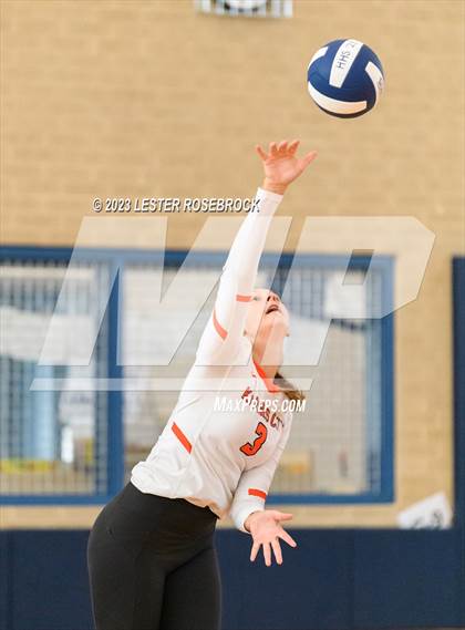Thumbnail 2 in Karnes City @ Stacey (Hondo Volleyball Tournament) photogallery.