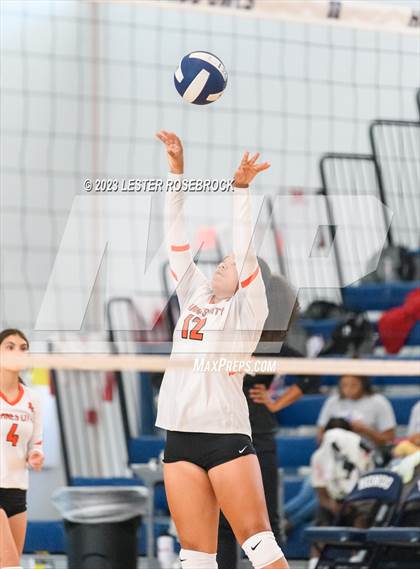 Thumbnail 2 in Karnes City @ Stacey (Hondo Volleyball Tournament) photogallery.