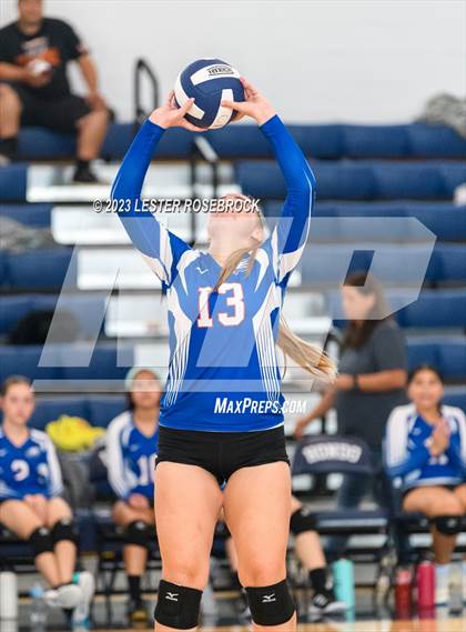 Thumbnail 3 in Karnes City @ Stacey (Hondo Volleyball Tournament) photogallery.