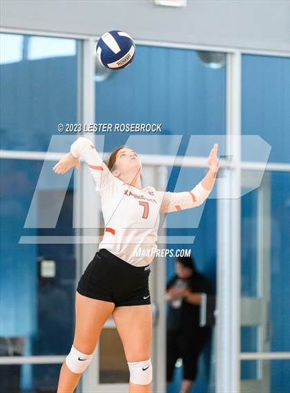 Thumbnail 3 in Karnes City @ Stacey (Hondo Volleyball Tournament) photogallery.